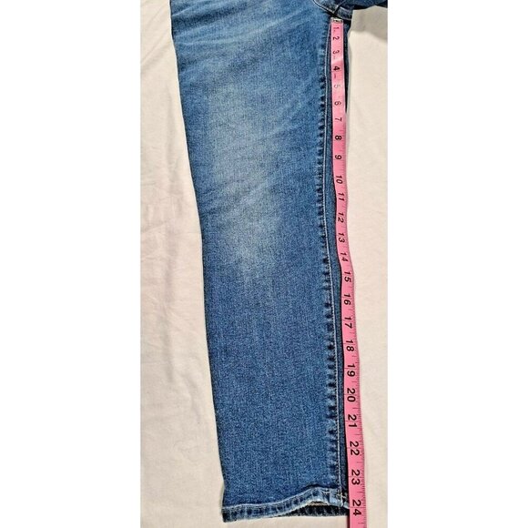 Lucky Brand Mid Rise Crop Ava Ankle Medium Blue Wash Denim Jeans Size 8/29 EUC - Picture 6 of 10